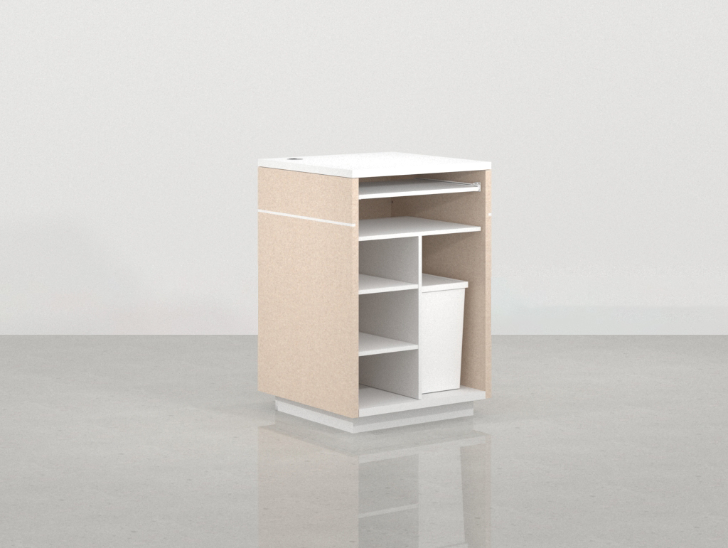 Módulos traseros del mostrador para negocio Koolhaas 68 x 68 cm